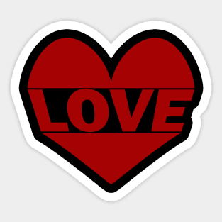 Love and heart design Sticker